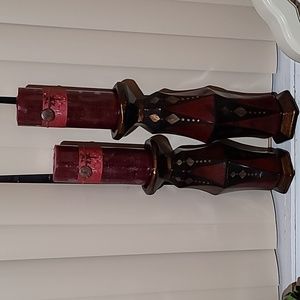 Set of NICE Candle Holders & Candles